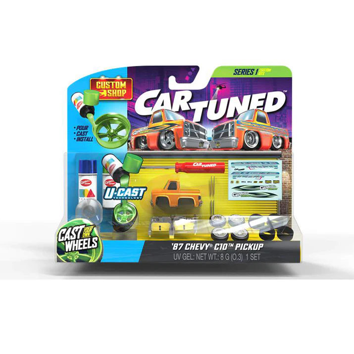 CarTuned Mainline Series 1 Custom Diecast Model Kit - 1987 Chevy C10 530558