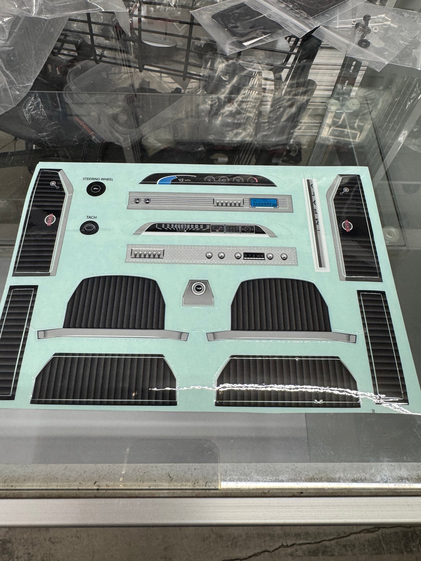 Redcat Racing 64 Impala factory interior stickers