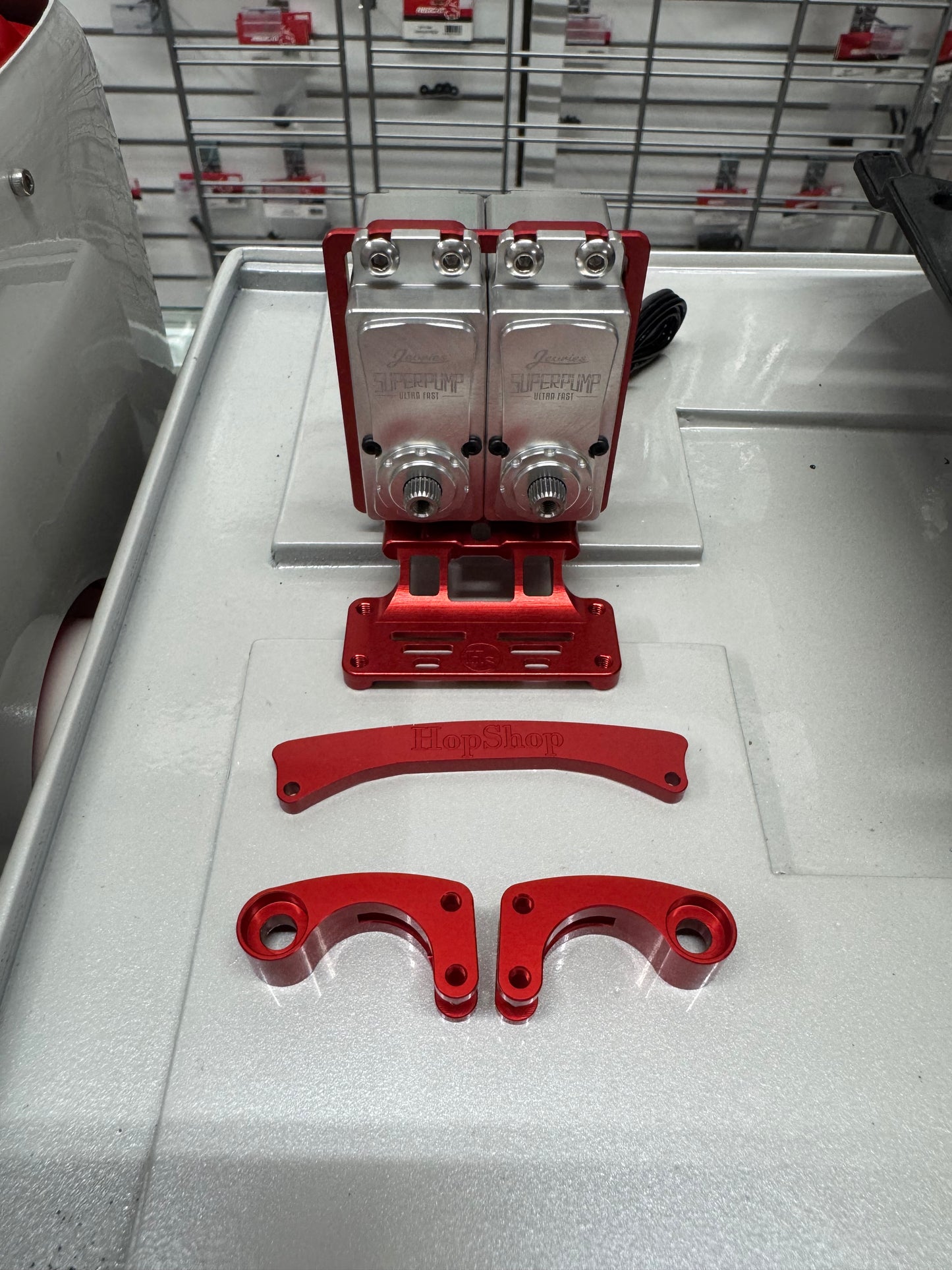 RC HOP SHOP LRH285 Front Dual Servo Kit