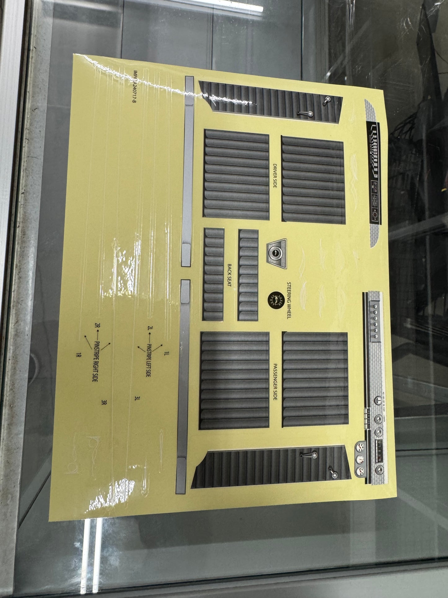 Redcat Racing 63 Impala factory Interior stickers