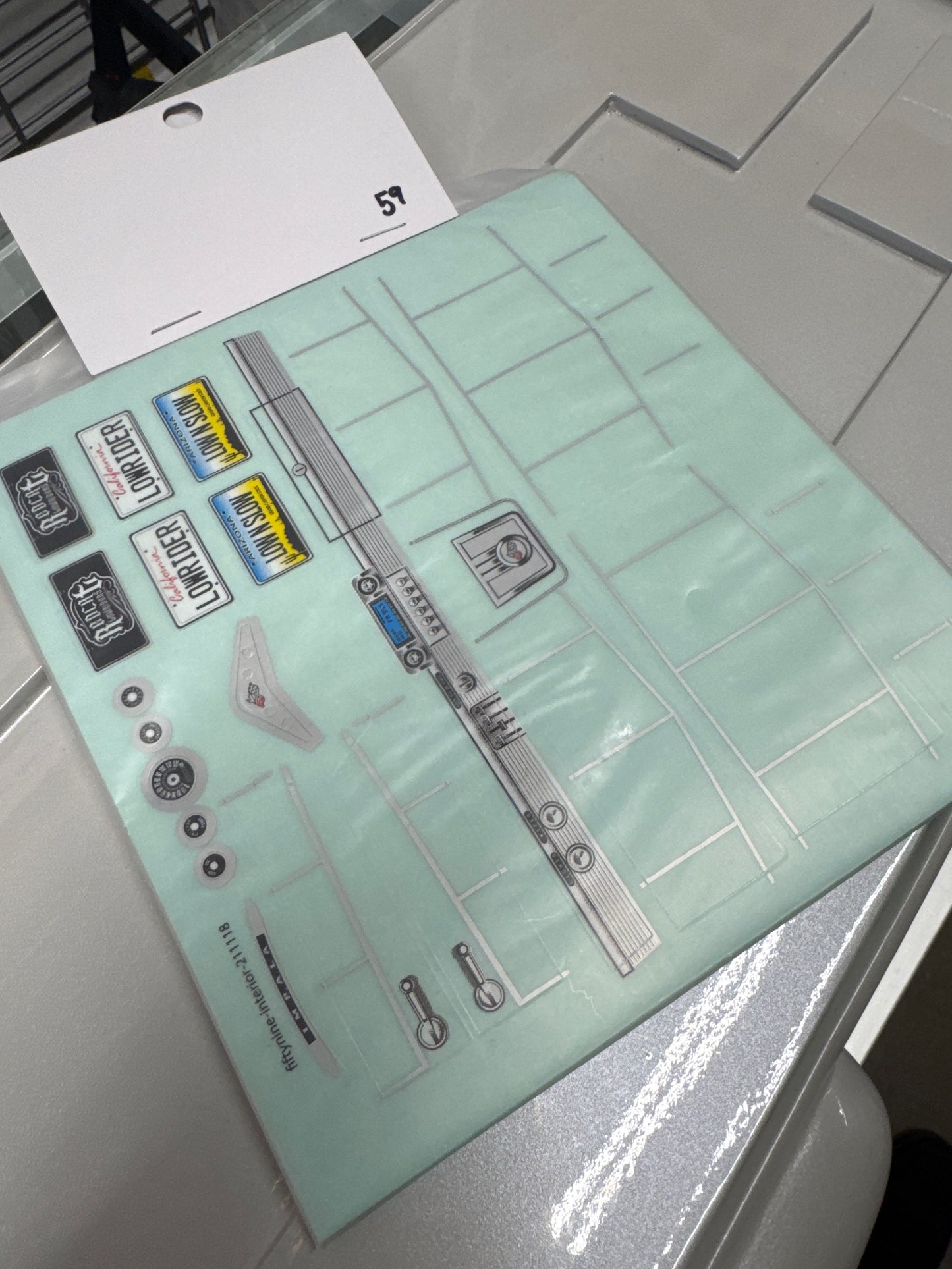 59 Impala factory interior stickers