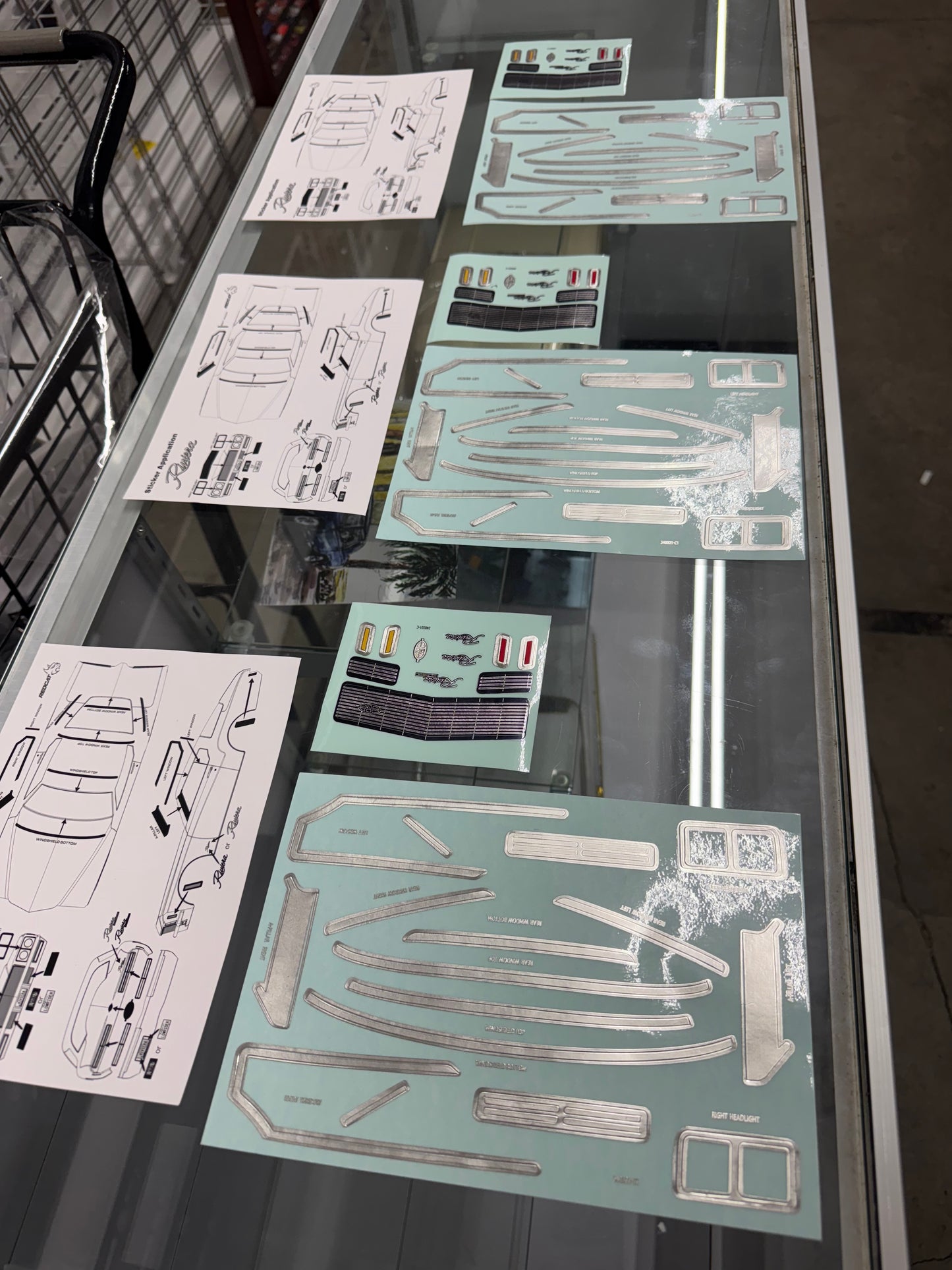 Riviera factory chrome stickers
