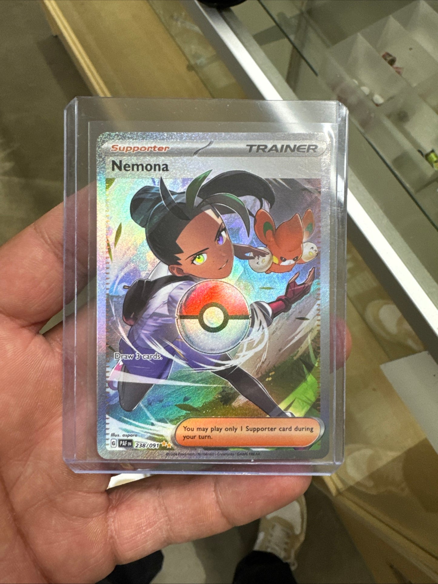 Pokémon TCG Nemona Scarlet & Violet: Paldean Fates 238/091 Holo Special