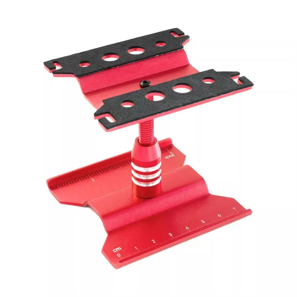 Powerhobby Aluminum RC Car Repair Work Stand Red, for 1/18 and 1/24th PHB6457RED