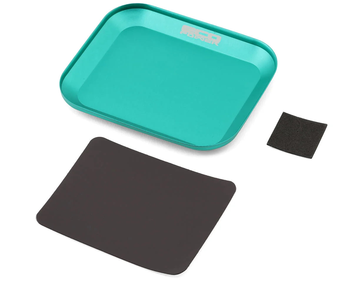 EcoPower Small Aluminum Magnetic Parts Tray/Screw Catcher Green ECP-3008