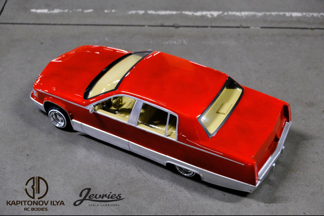 Cadillac Fleetwood RC body Lowrider 1:10 4dr