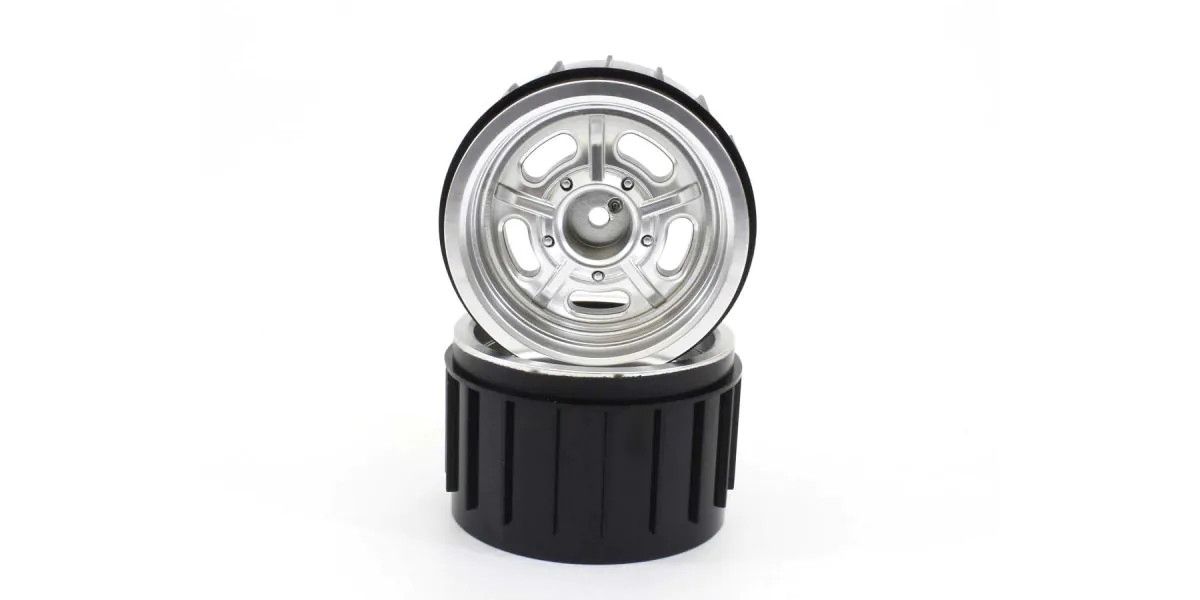 Kyosho Satin Chrome Wheel for Mad Wagon VE 2pcs KBH001SC