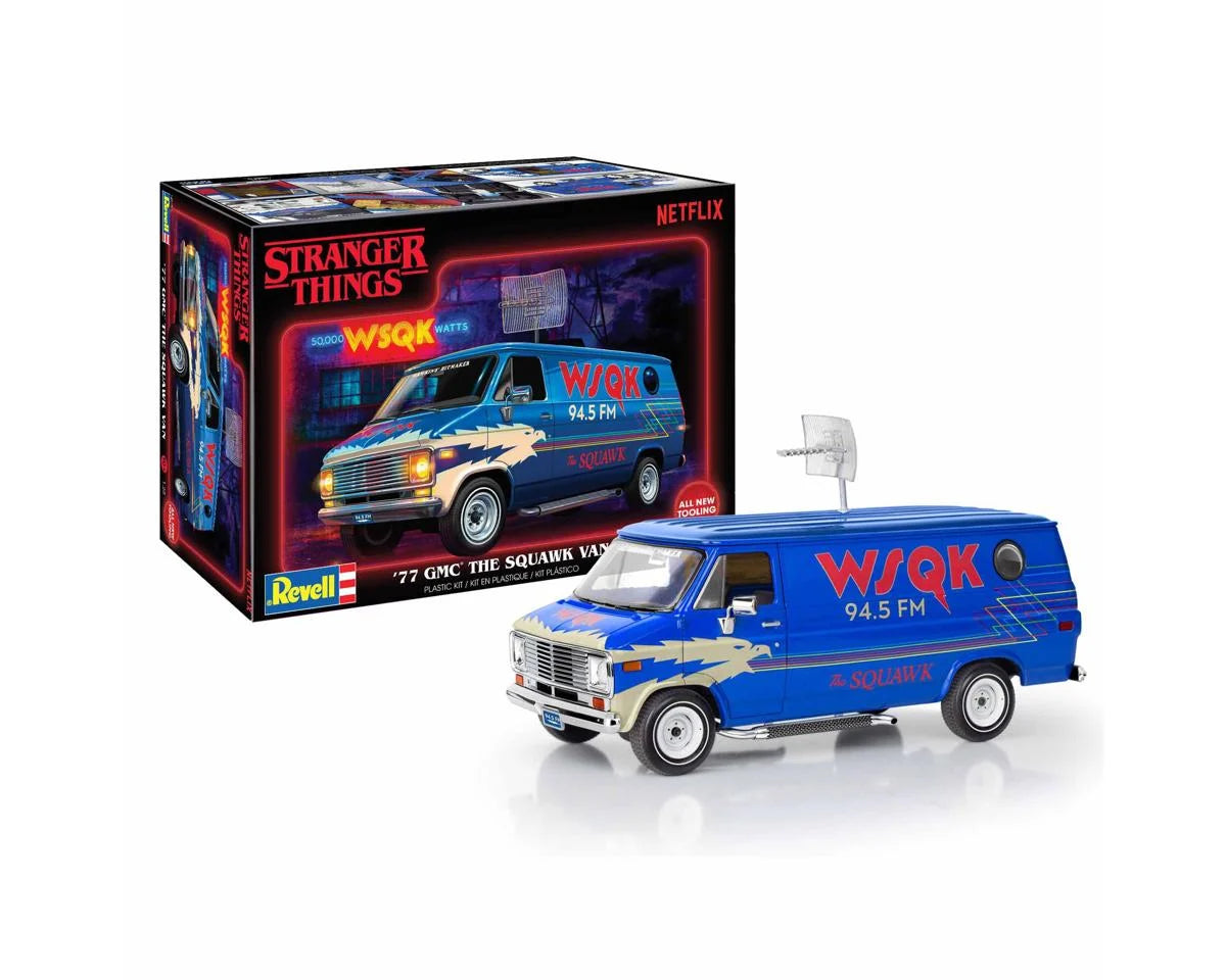 Revell 1/25 Stranger Things™ "The Squawk Van" 1977 GMC® Van Plastic Model Kit