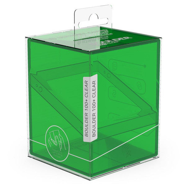 Deck Box: Boulder: Clear: 100+: Emerald UGD011510