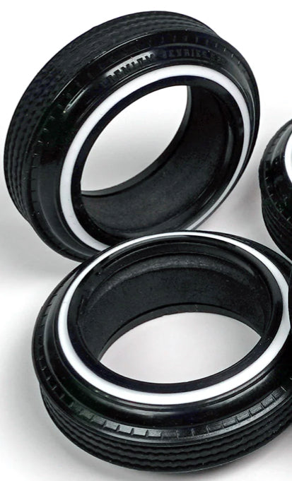 Premium Jevries 5.20 white wall tires for TRUE 13 wheels