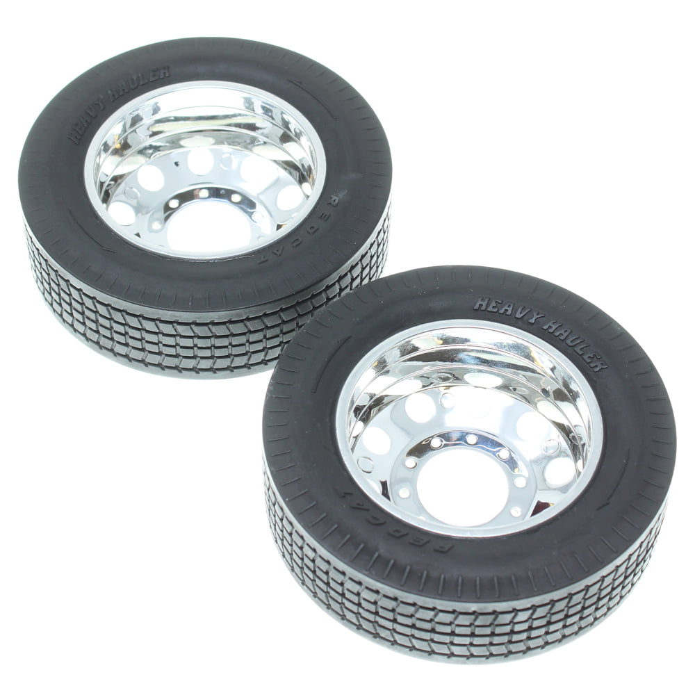 Rear Pre-Mounted Tires w/ Wheels (Chrome)(1pr)