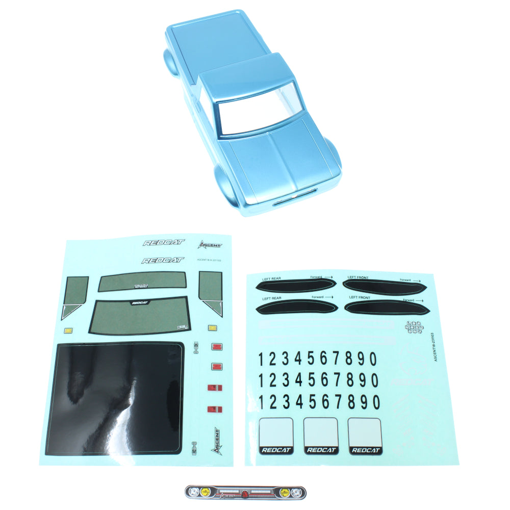 Redcat Racing Ascent 18 Crawler Body Blue RER29968