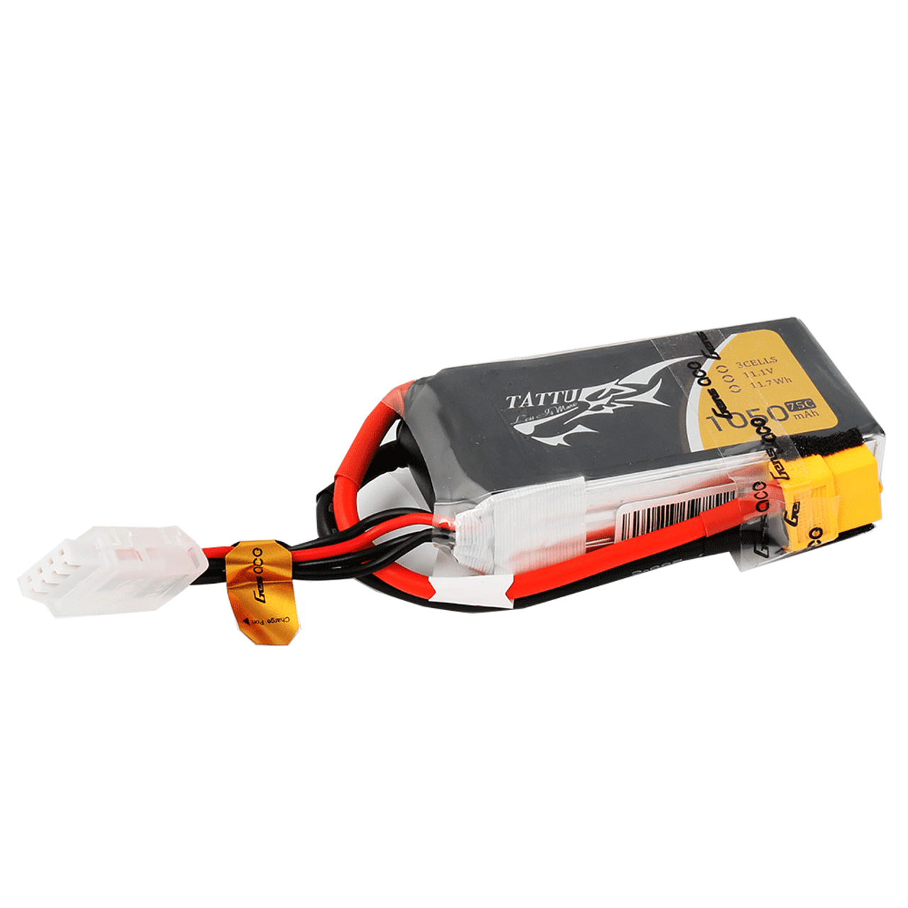 Tattu 1050mAh 11.1V 75C 3S1P Lipo Battery Pack With XT60 Plug RER31324