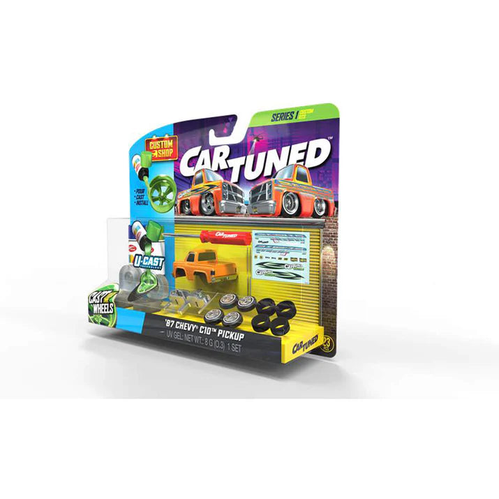 CarTuned Mainline Series 1 Custom Diecast Model Kit - 1987 Chevy C10 530558