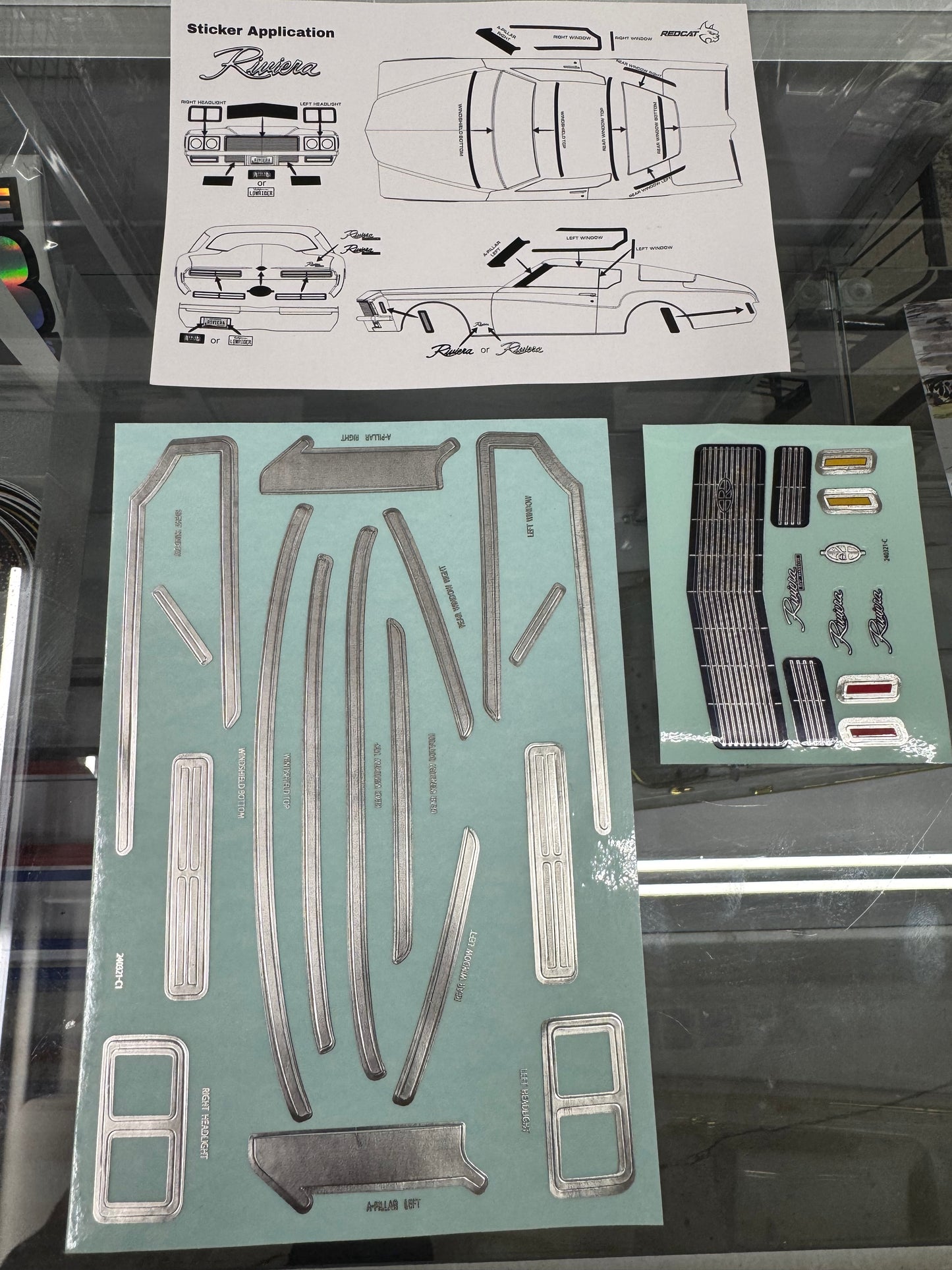Riviera factory chrome stickers