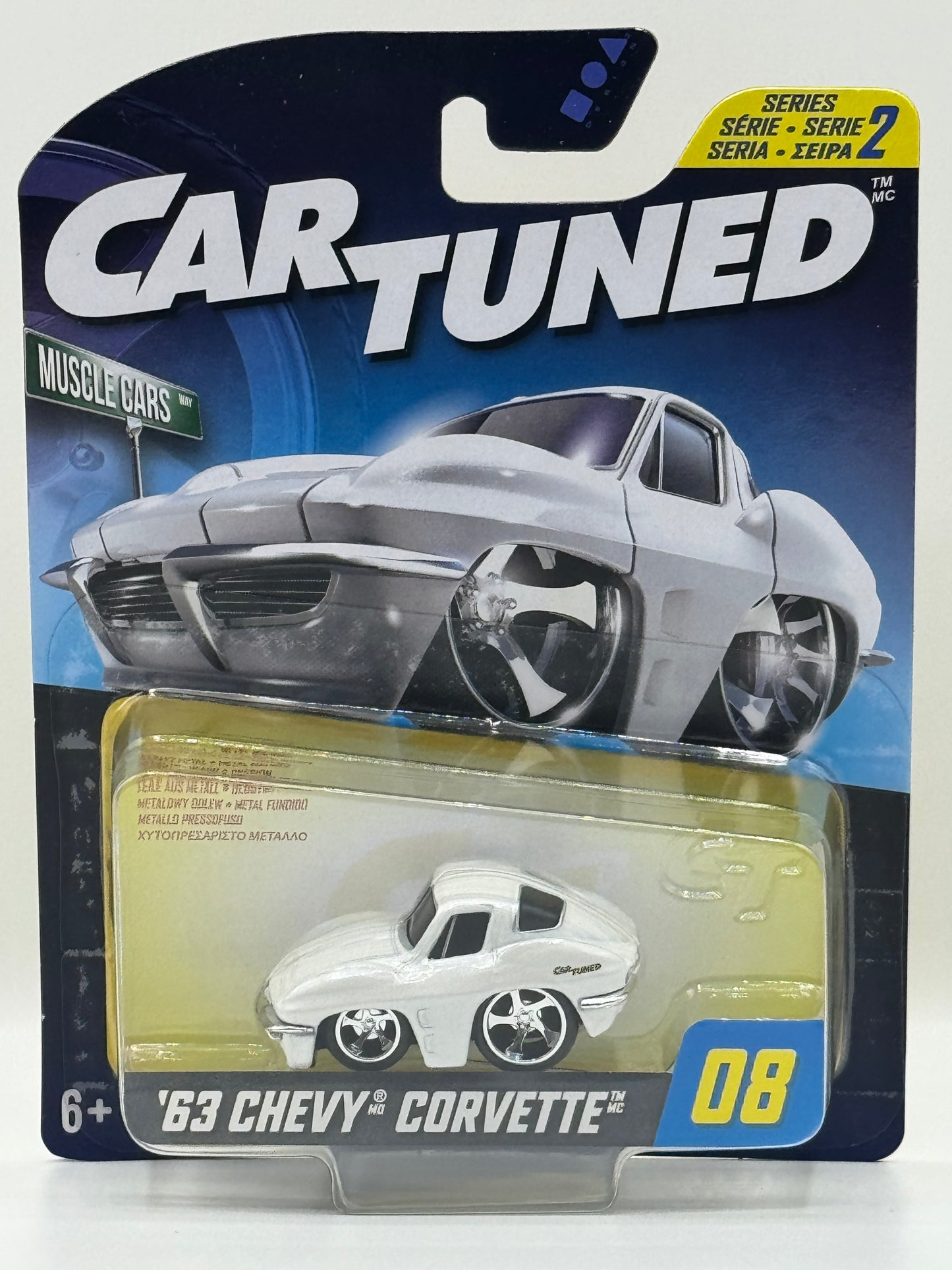 CarTuned Hobby Series 2 - 1963 Chevy Corvette White Pro Street 530190