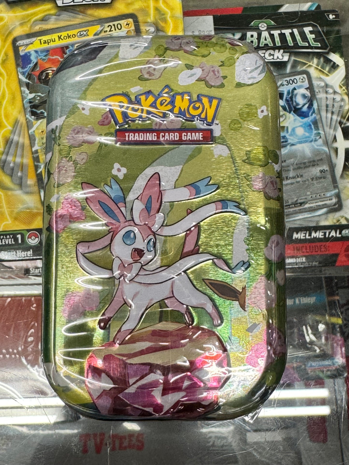 Pokémon Scarlet & Violet-Prismatic Evolutions Mini Tin 2 x Booster Packs
