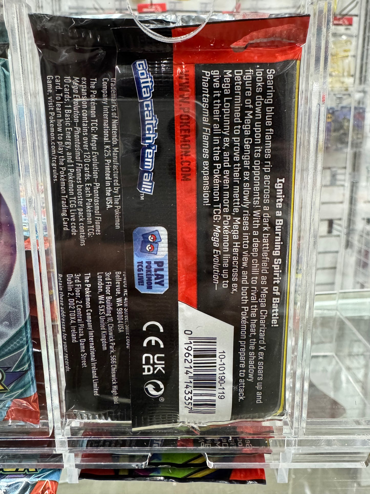 Pokemon MEGA EVOLUTIONS PHANTASMAL FLAMES Blister Pack