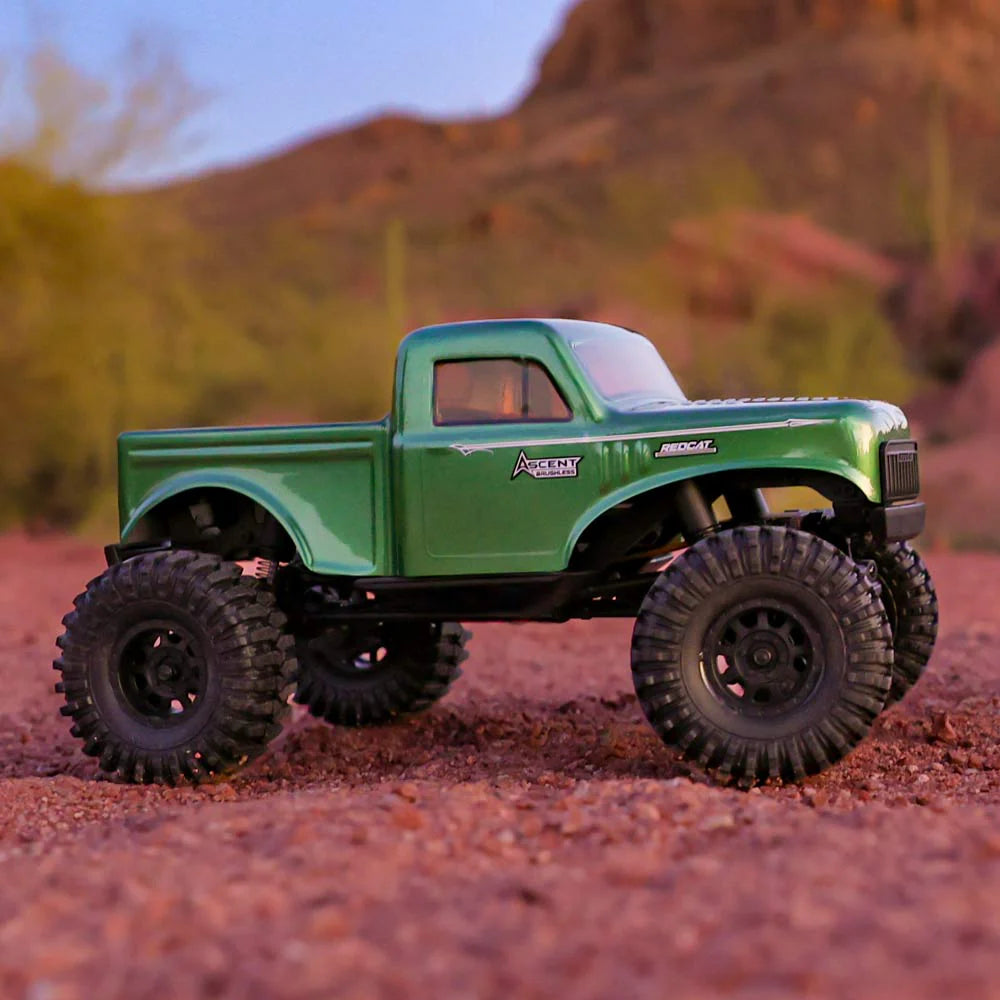 Redcat Ascent-18 Brushless - 1/18 Scale Brushless Electric Rock Crawler Green