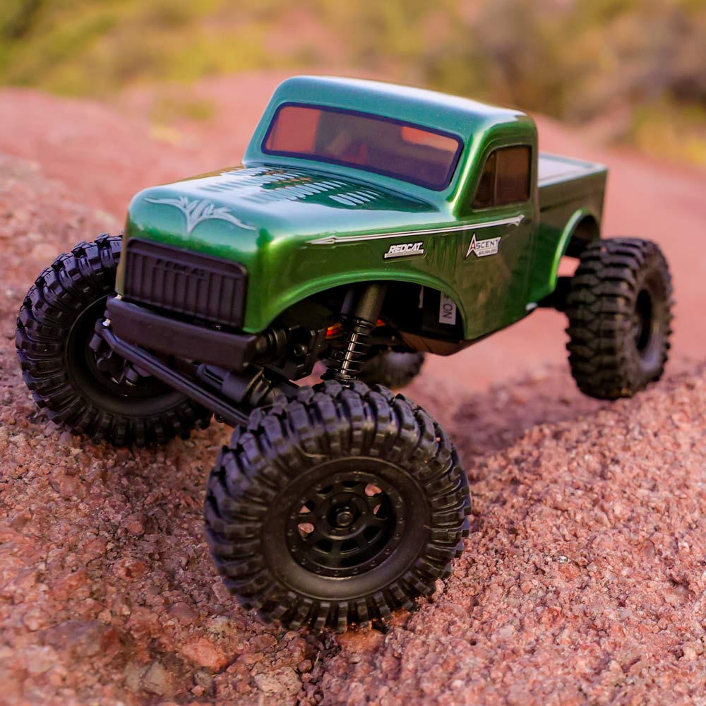 Redcat Ascent-18 Brushless - 1/18 Scale Brushless Electric Rock Crawler Green