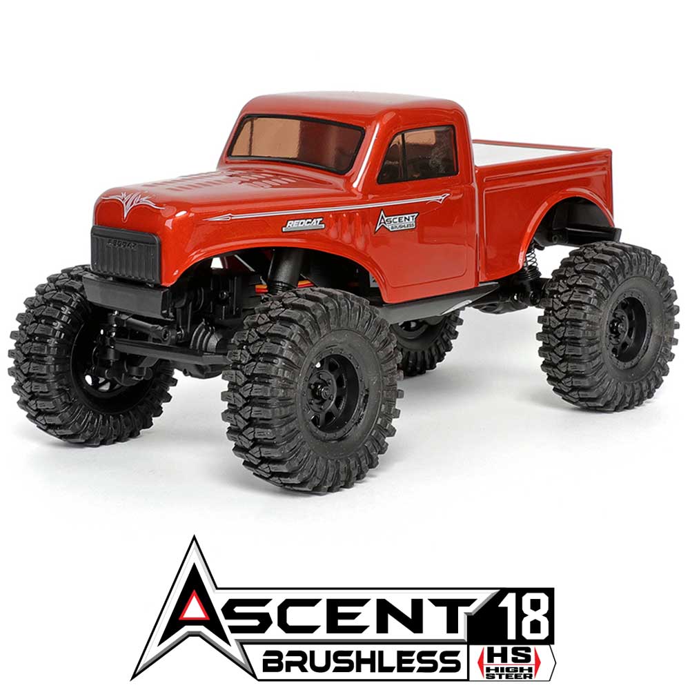 Redcat Ascent-18 Brushless - 1/18 Scale Brushless Electric Rock Crawler Orange