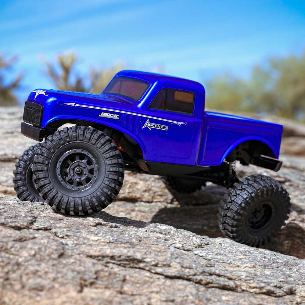 Redcat Ascent-18 High Steer Blue Brushed Electric Rock Crawler