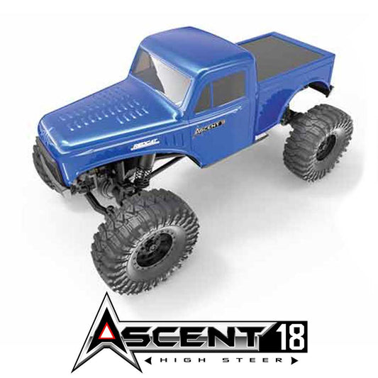 Redcat Ascent-18 High Steer Blue Brushed Electric Rock Crawler