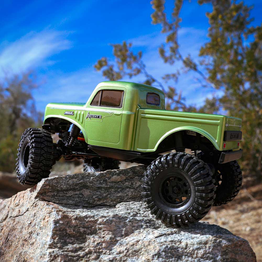 Redcat Ascent-18 High Steer Mint Green Brushed Electric Rock Crawler