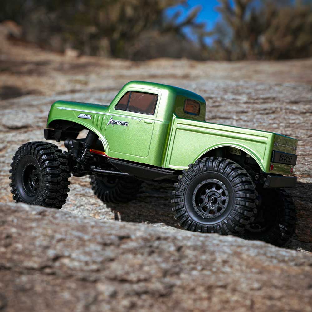 Redcat Ascent-18 High Steer Mint Green Brushed Electric Rock Crawler