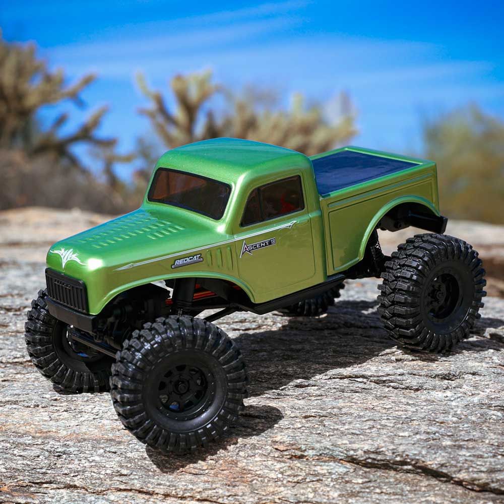 Redcat Ascent-18 High Steer Mint Green Brushed Electric Rock Crawler