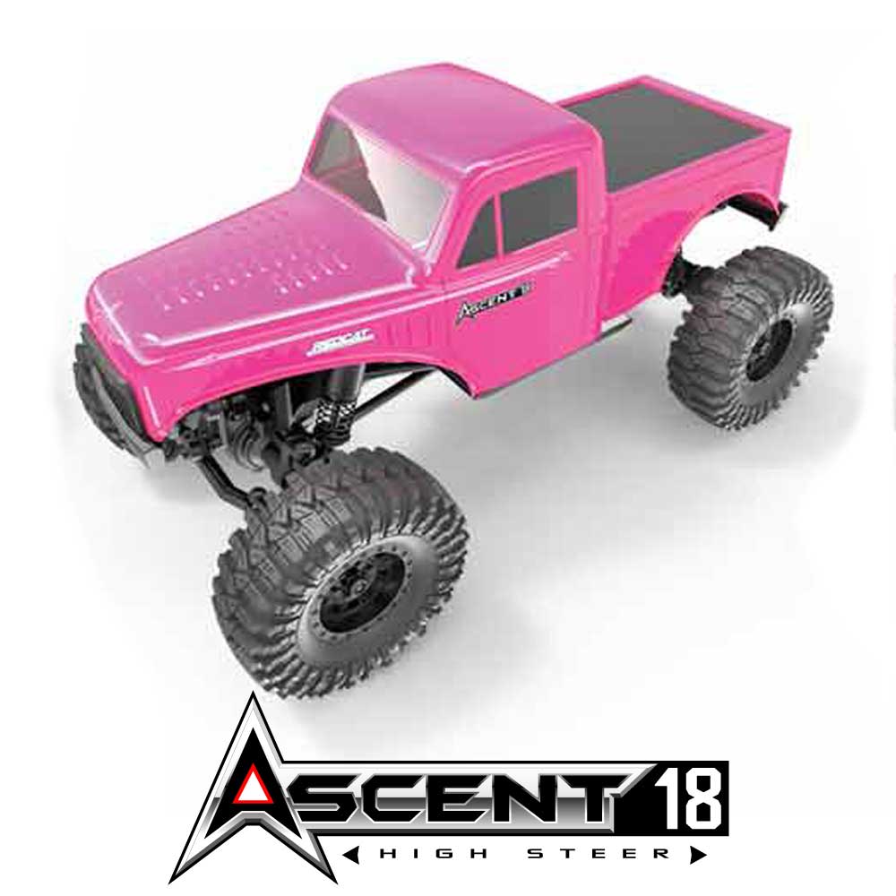 Redcat Ascent-18 High Steer Pink Brushed Electric Rock Crawler