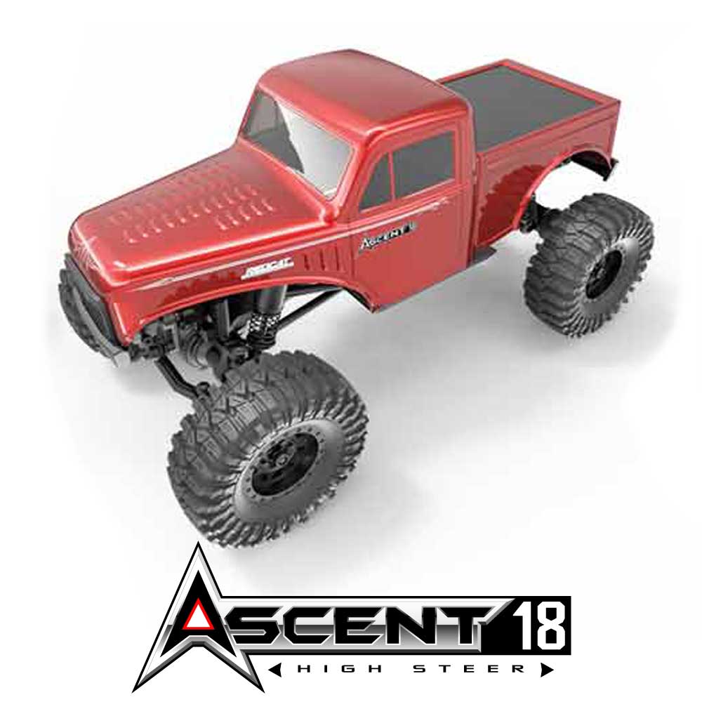 Redcat Ascent-18 High Steer Red Brushed Electric Rock Crawler