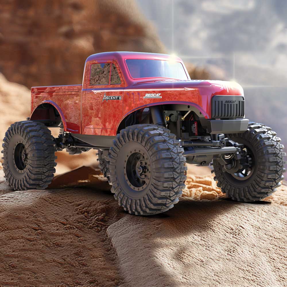 Redcat Ascent-18 High Steer Red Brushed Electric Rock Crawler