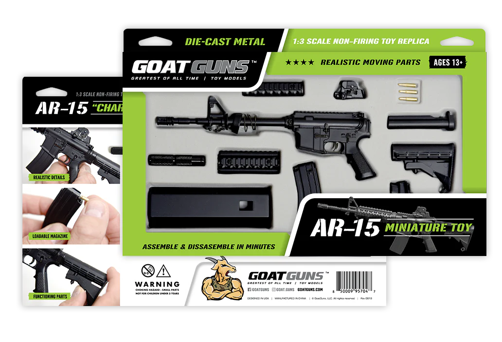 GOATGUNS  MINIATURE 1:3 AR15 Model AR-BLACK