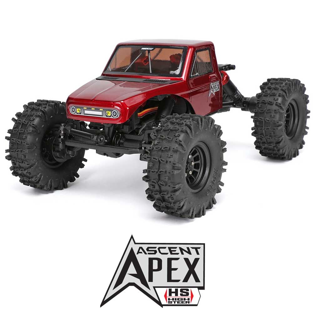 Redcat Ascent-18 APEX 1/18 Scale RTR Brushless Electric Rock Crawler Red RER42219