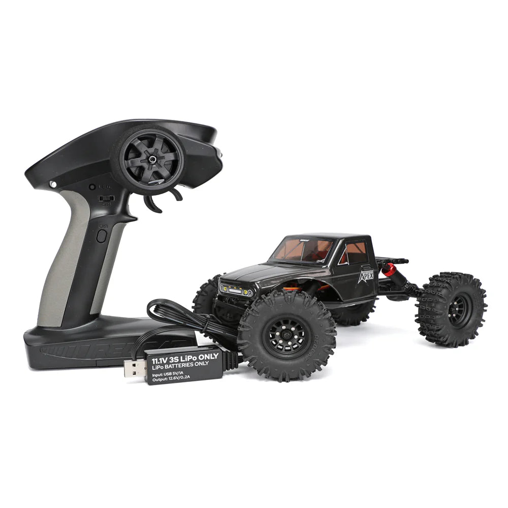 Redcat Ascent-18 APEX 1/18 Scale RTR Brushless Electric Rock Crawler Gray RER42222