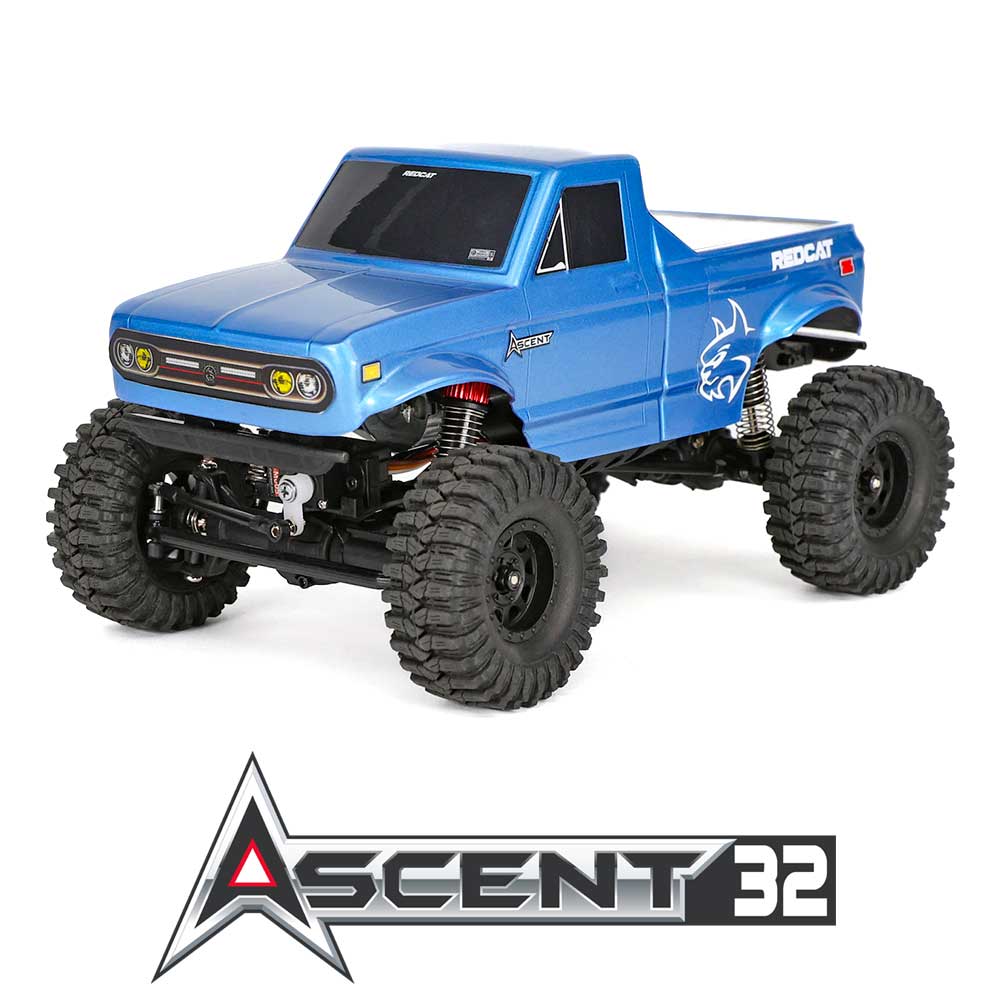 Redcat Ascent-32 - 1/32 Scale Brushed RTR Electric Rock Crawler Blue RER40392