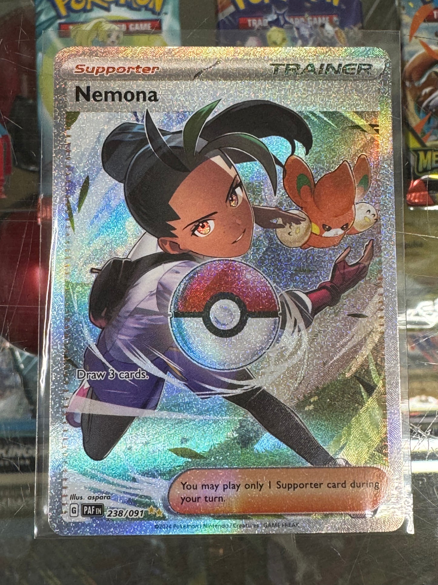 Pokémon TCG Nemona Scarlet & Violet: Paldean Fates 238/091 Holo Special