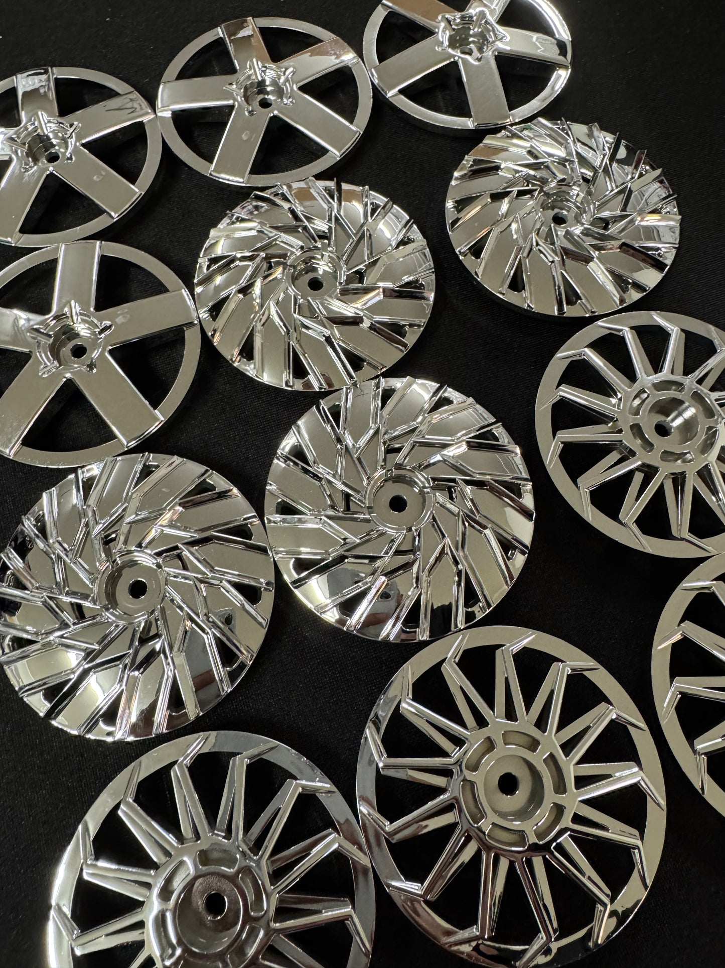 3 sets of Chrome 26" Faces