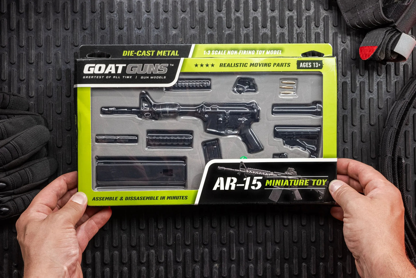GOATGUNS  MINIATURE 1:3 AR15 Model AR-BLACK