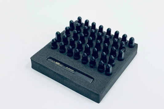 CKD0614 KAOS Bullet Wheel Lug (BLACK chrome, M2.5 studs, w/tool, 40pcs For F450 American Force Wheels)