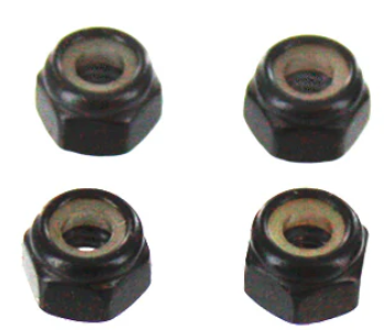 Skunks Hobbies 4mm Steel Nylon Insert Lock Nuts (4pc)