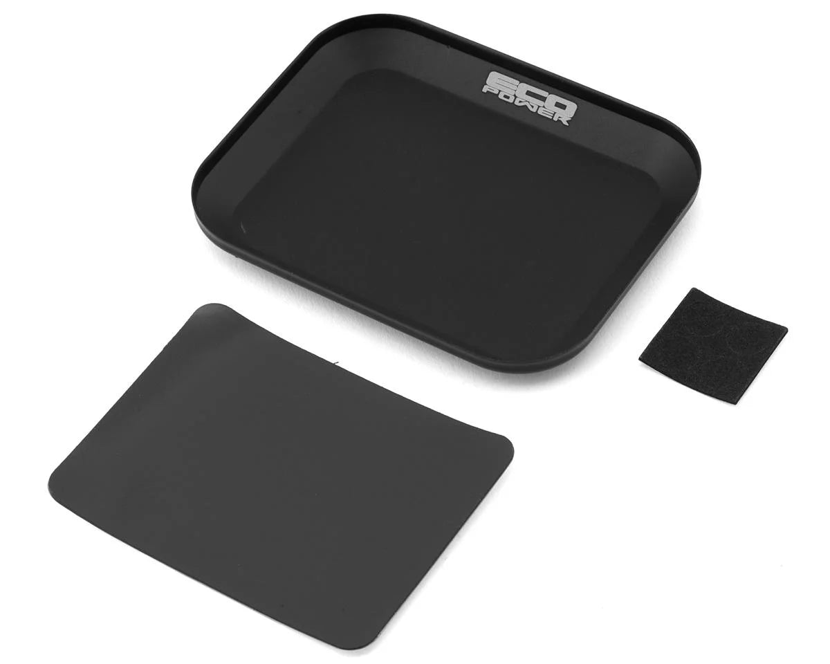 EcoPower Small Aluminum Magnetic Parts Tray/Screw Catcher Black ECP-3007