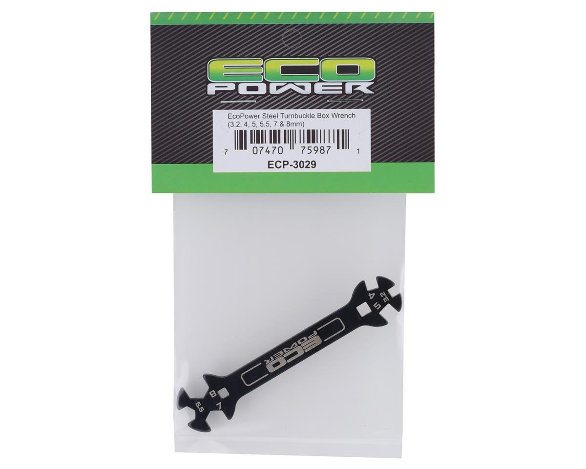ECO POWER Steel Turnbuckle Box Wrench (3.2, 4, 5, 5.5, 7 & 8mm) ECP-3029