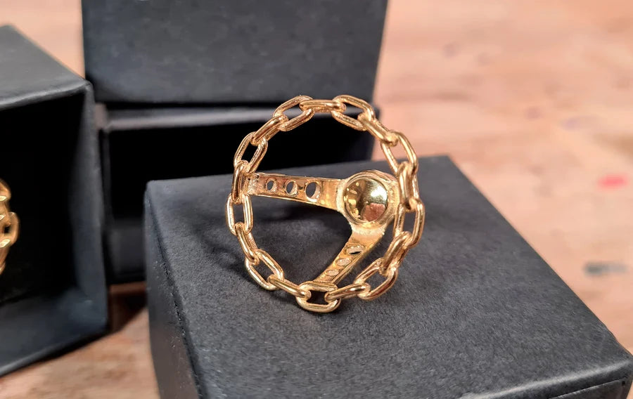 Jevries Miniature Steel Chain Steering Wheel