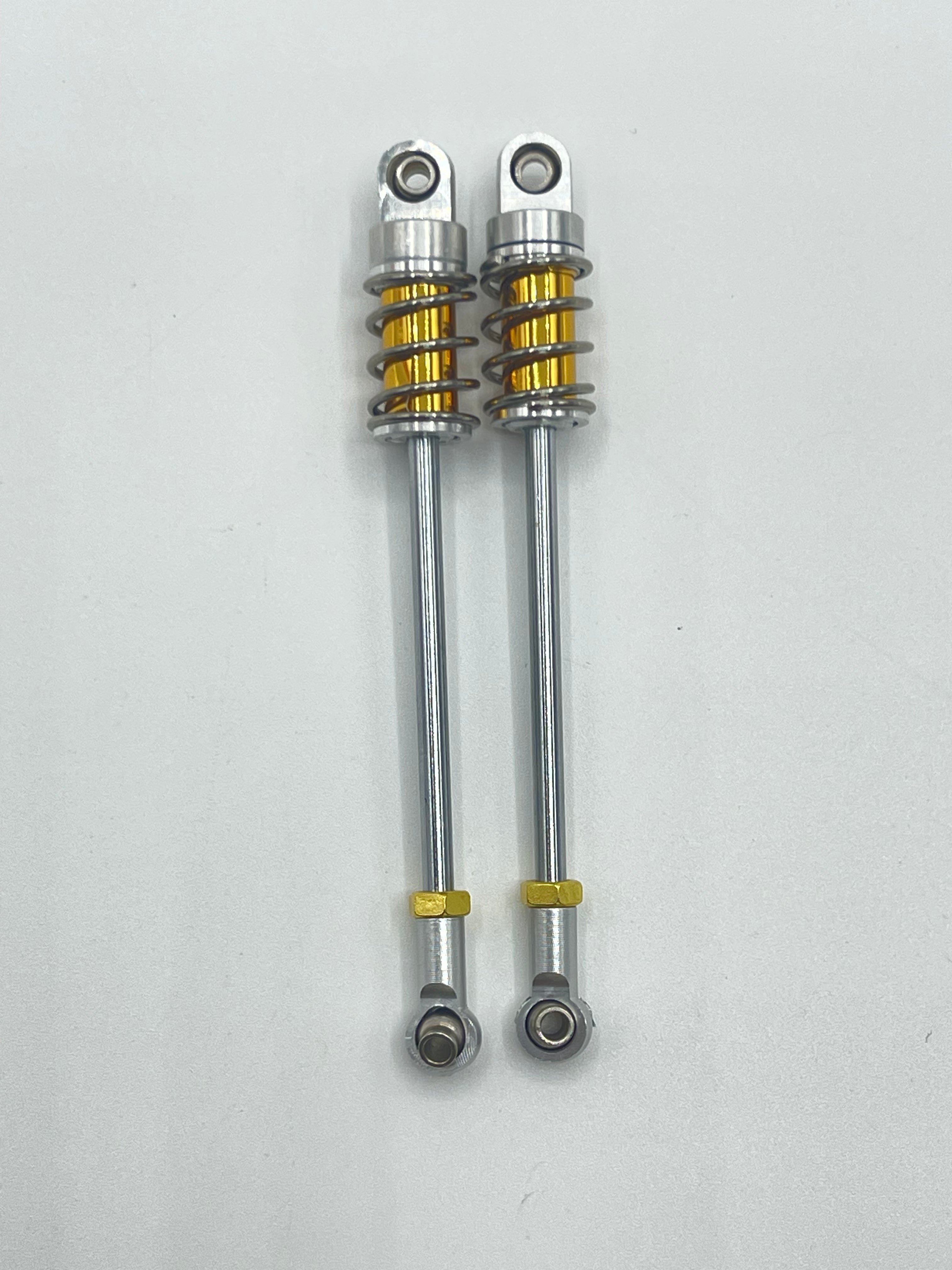 Rear Functional Shocks Chrome Springs – Skunks Hobbies