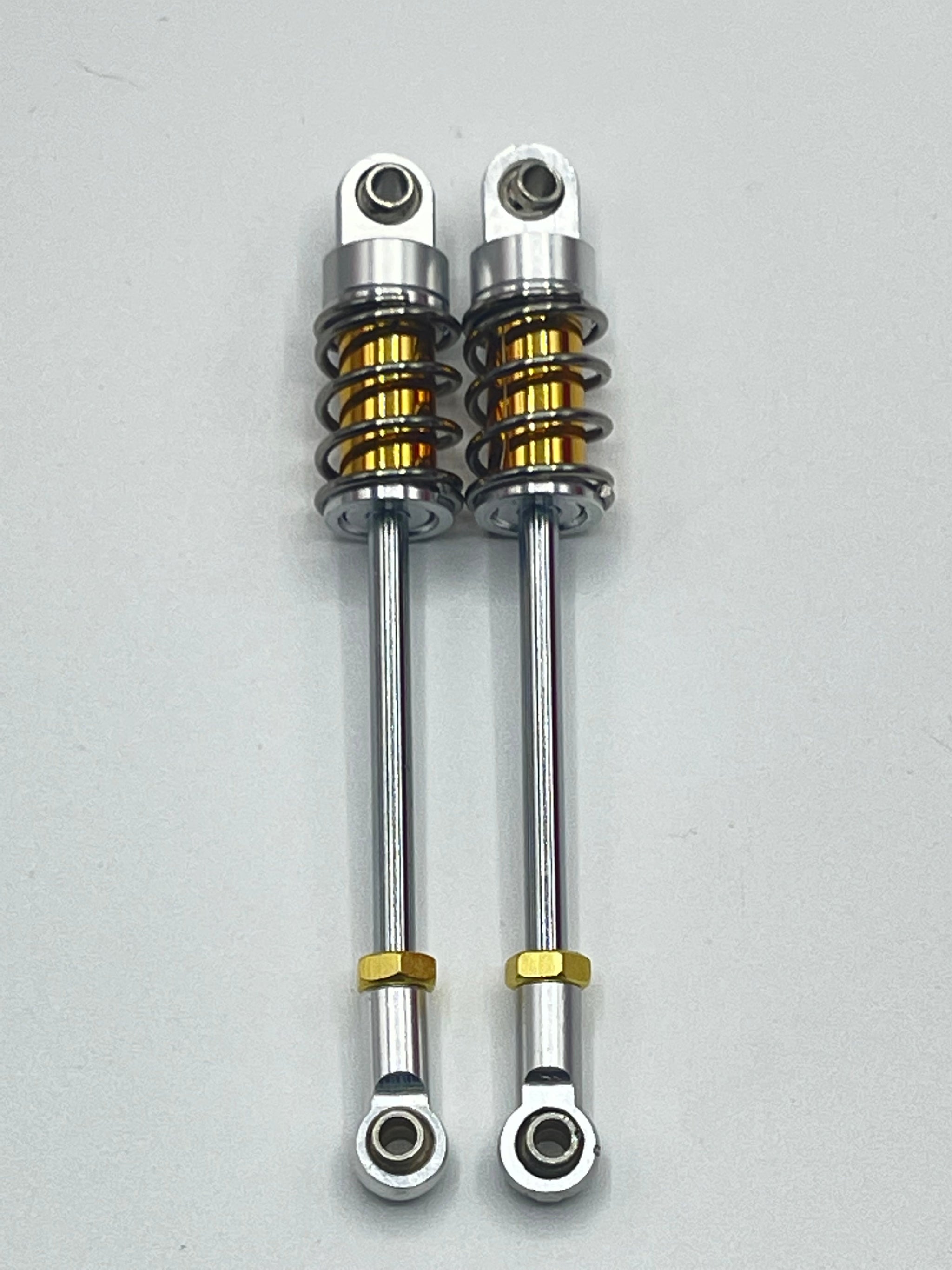 Rear Functional Shocks Chrome Springs – Skunks Hobbies