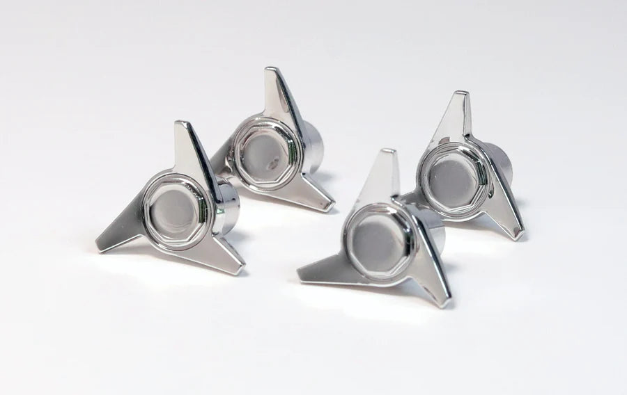Jevries Super Swept Knock Offs for TRUE 13 Wheels Gold or Chrome