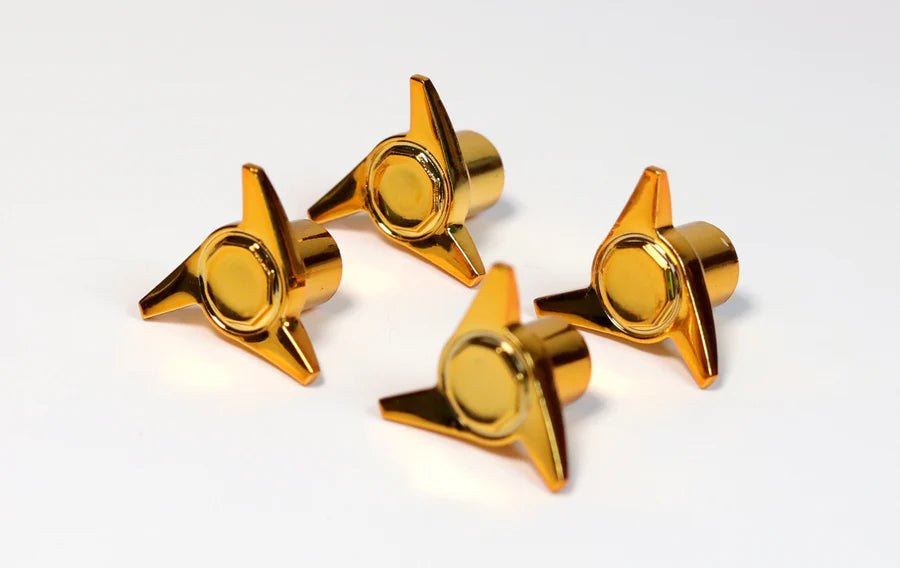 Jevries Super Swept Knock Offs for TRUE 13 Wheels Gold or Chrome