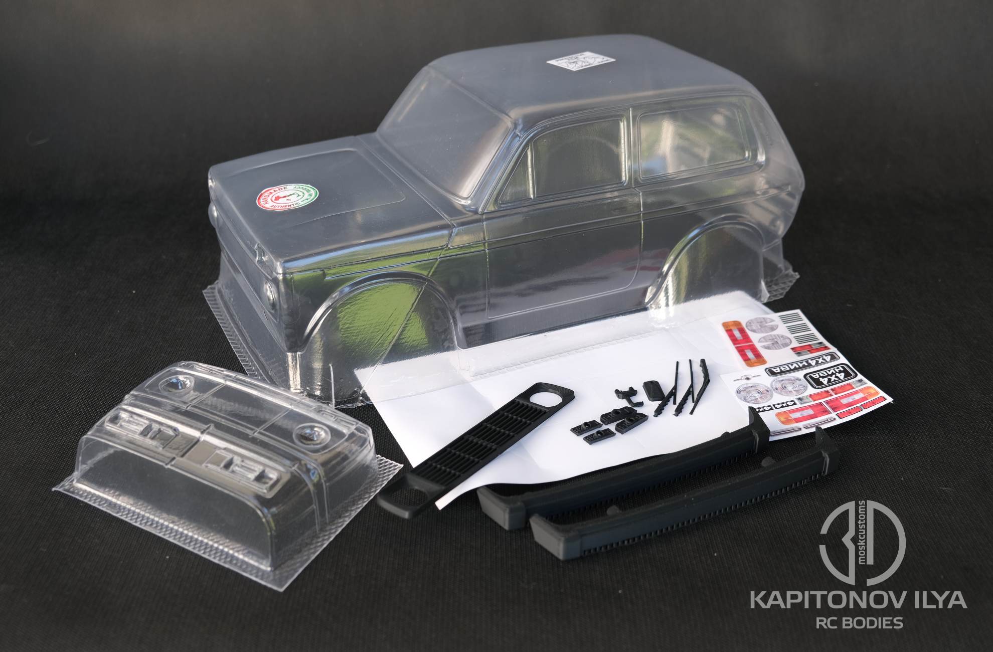 LADA NIVA RC body 252mm scaler lexan MST